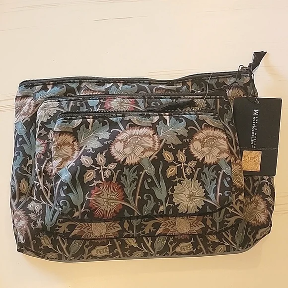 🍃 set of 3 cosmetic accessories bags floral - Picture 2 of 8